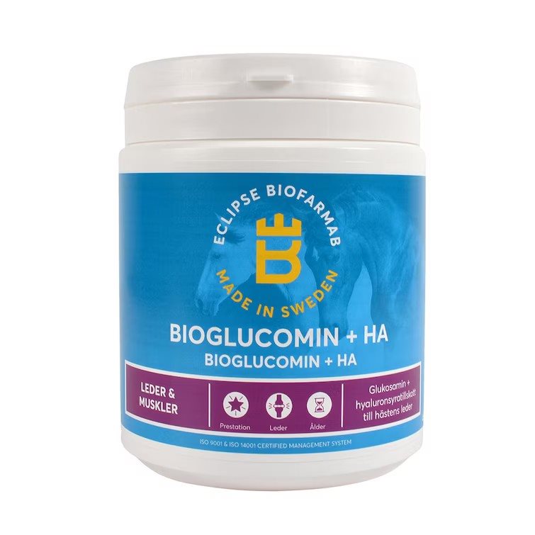 Tilskudsfoder BioGlucomin + HA Eclipse Biofarmab
