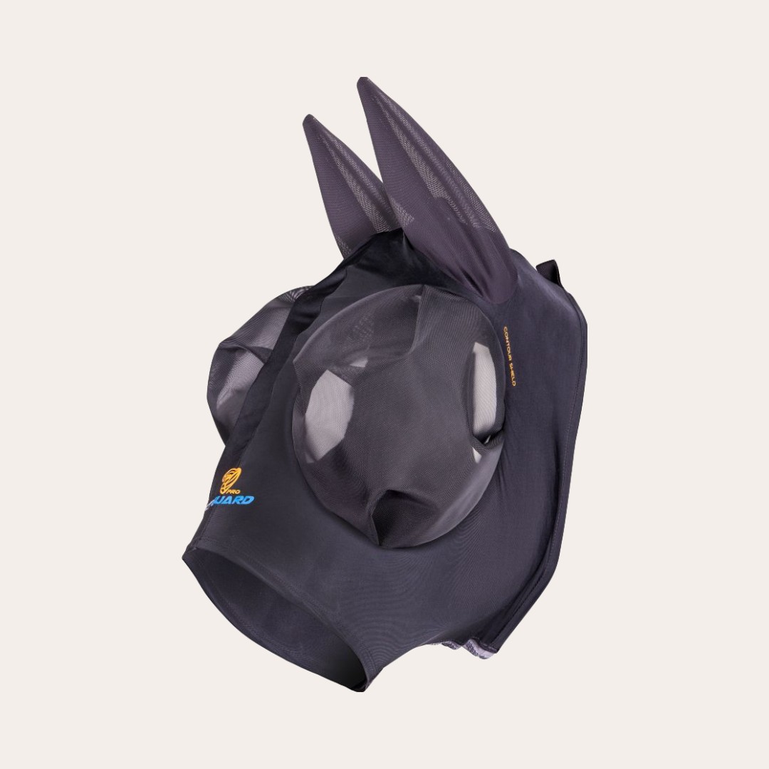 Fluesæt Flyguard Pro Stretch Fly hood w ears Shires Equestrian Products