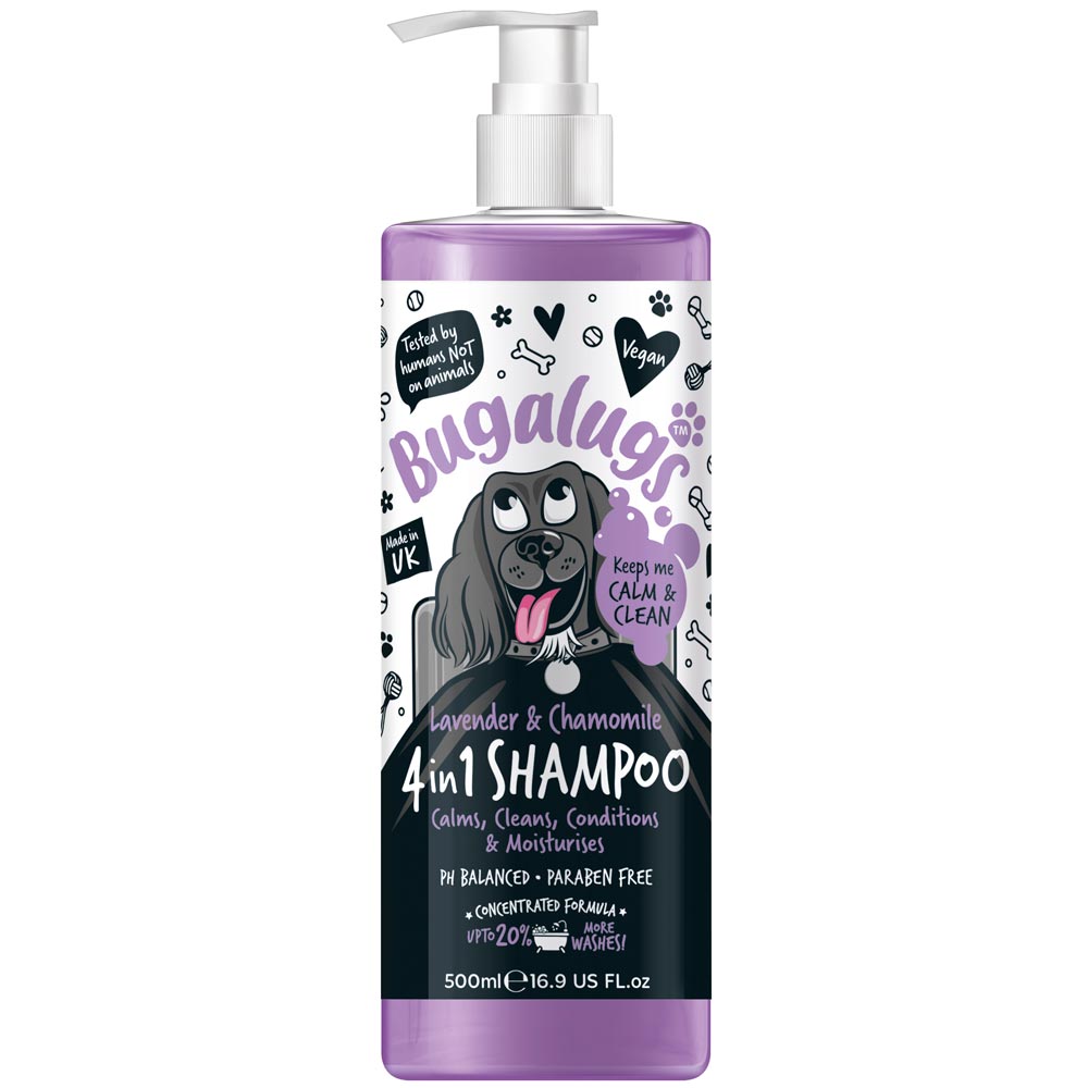 Hundeshampoo  4 in 1 Lavender & Chamomile 500ml Bugalugs