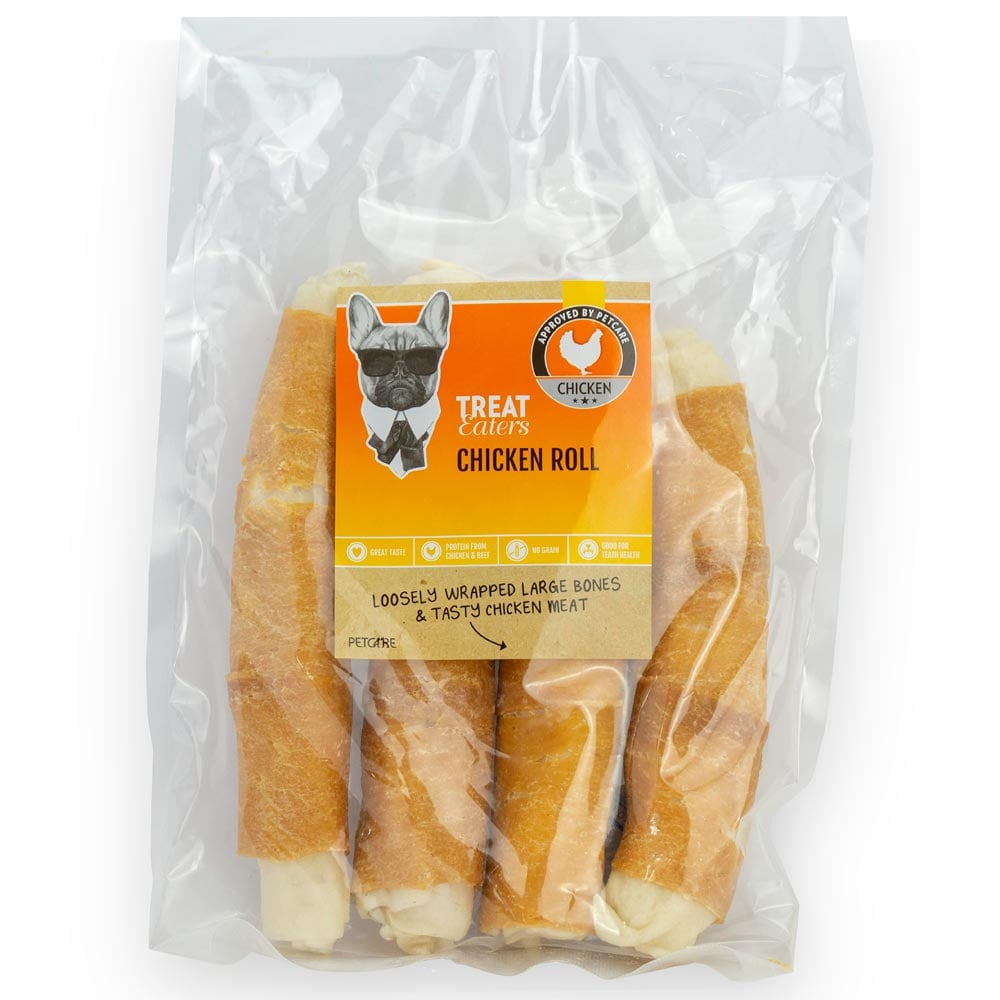 Tyggeben 4 stk. Chicken Roll Treateaters