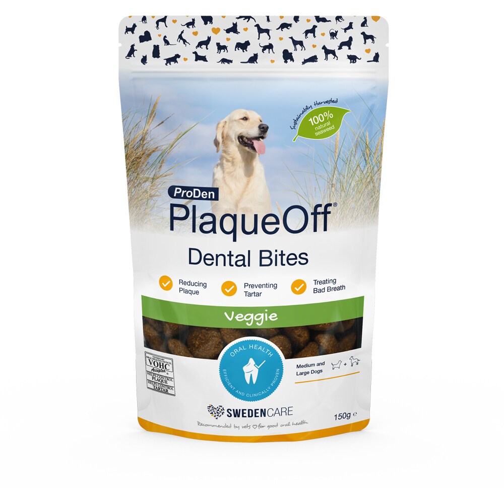 Tilskudsfoder  Dental Bites 150g PlaqueOff