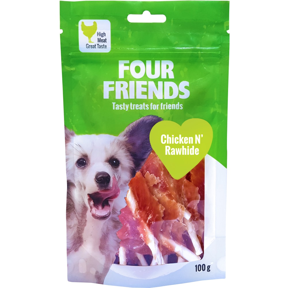 Hundegodbidder  Chicken N´Rawhide 100 g FourFriends