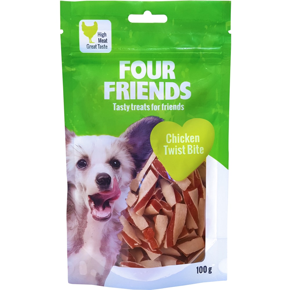 Hundegodbidder  Chicken Twist Bite 100 g FourFriends