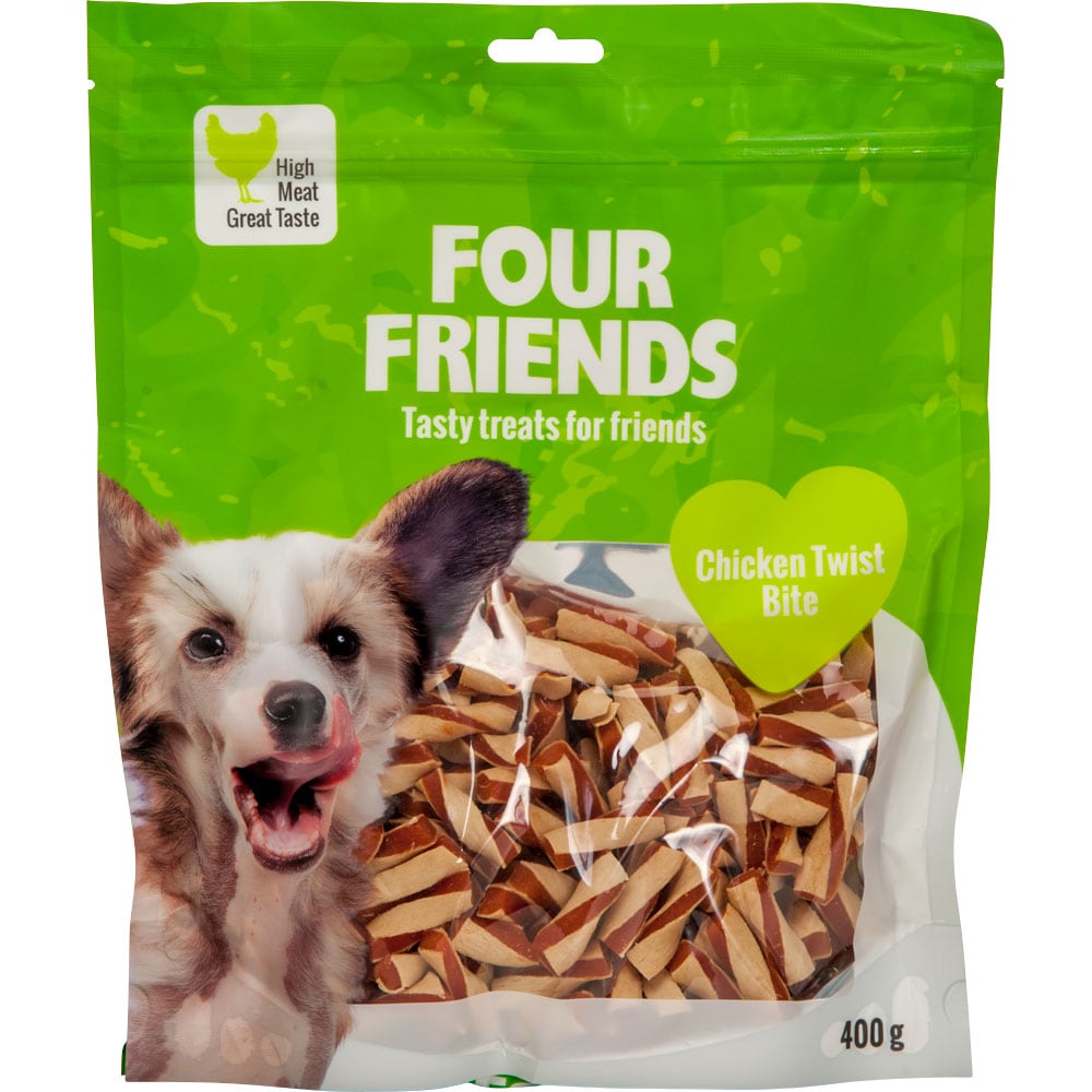 Hundegodbidder  Chicken Twist Bite 400 g FourFriends