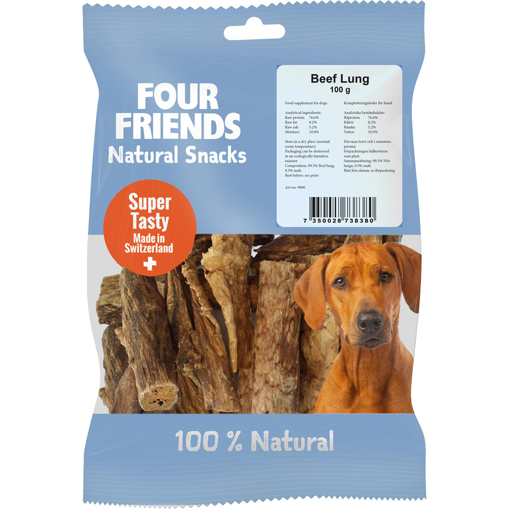 Naturgodbid  Beef Lung 100 g FourFriends