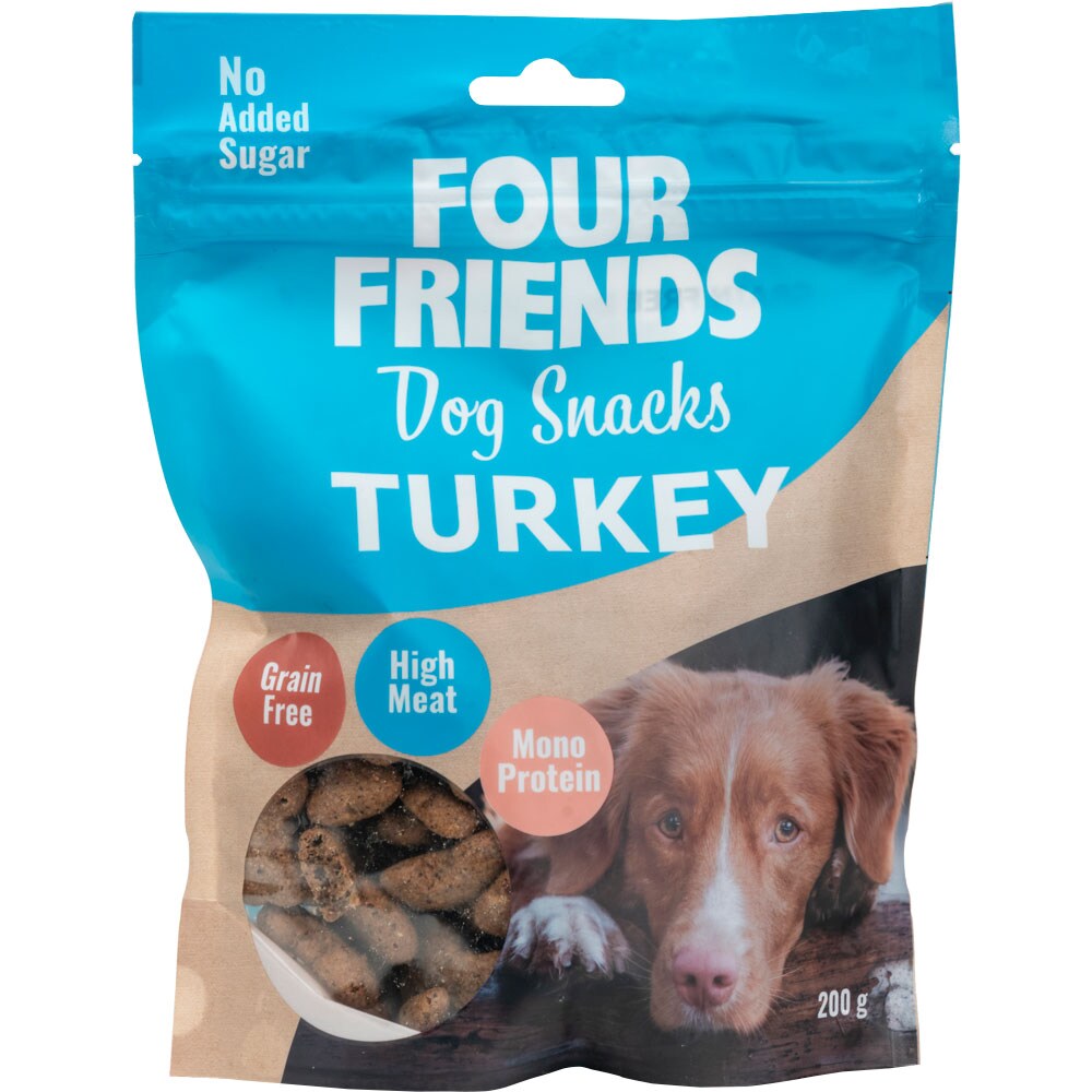 Hundegodbidder  Dog Snacks Turkey FourFriends