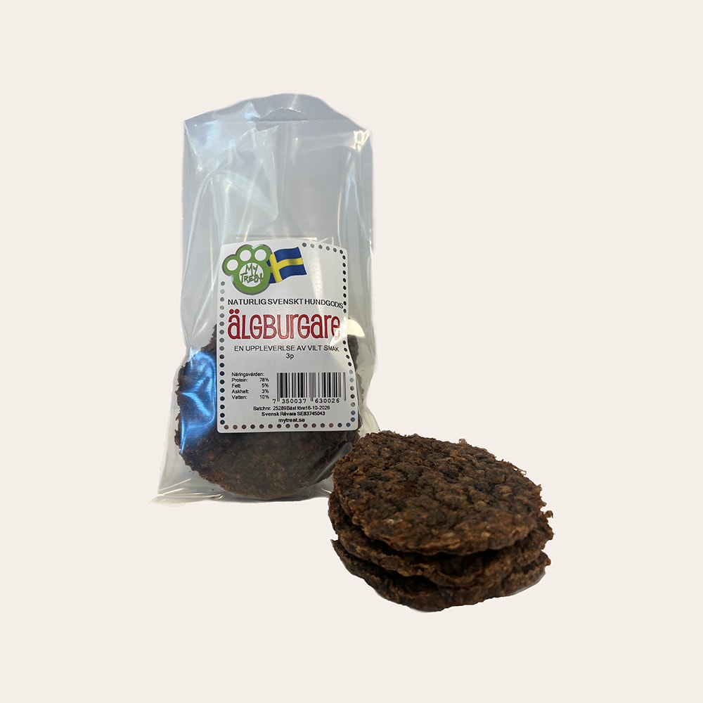 Tyggeben 3 stk. Älgburgare My treat