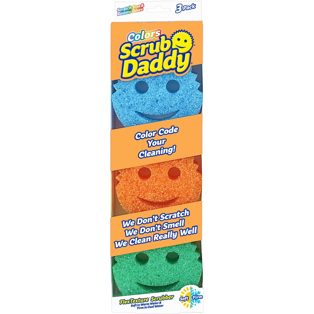 Rengøringssvamp  Colour 3-pack Scrub Daddy
