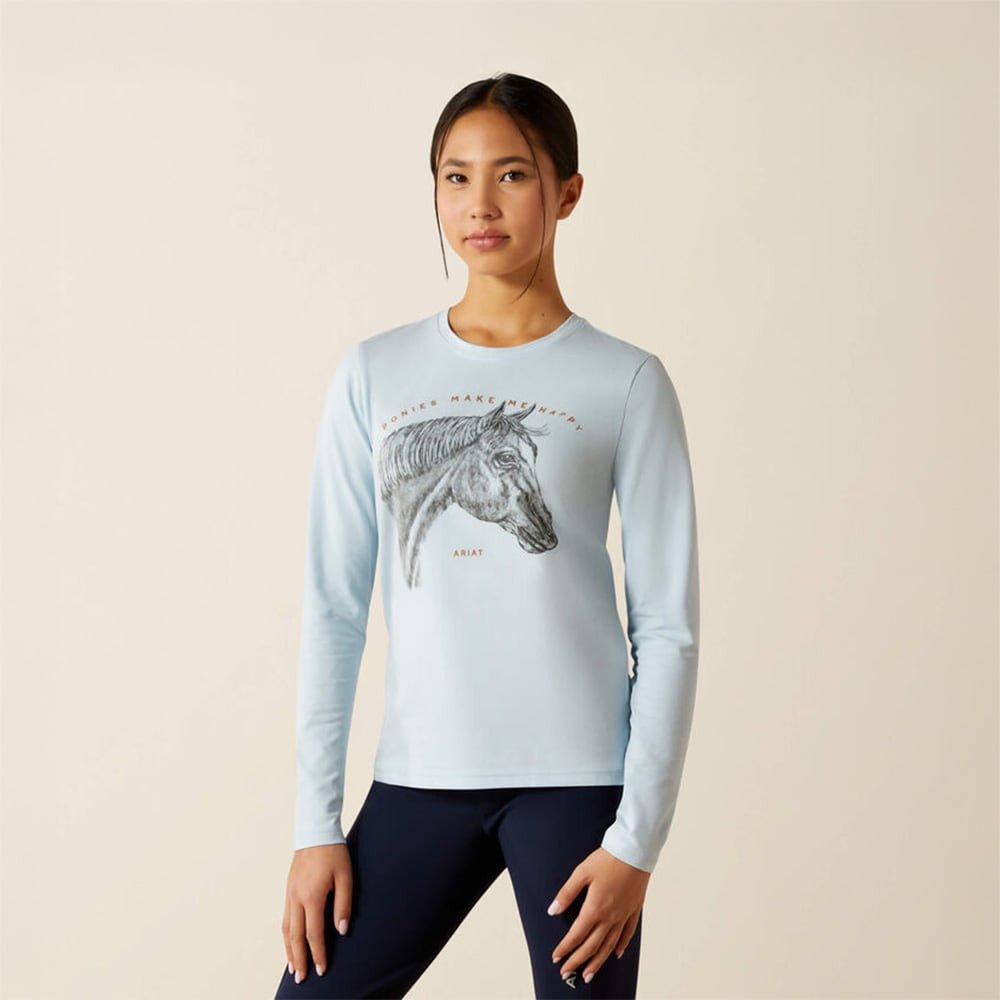 Langærmet T-shirt Junior Happy Tee ARIAT®