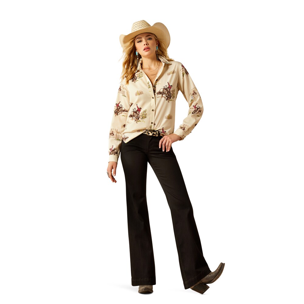 Skjorte  Wms Homestyle Button Up ARIAT®