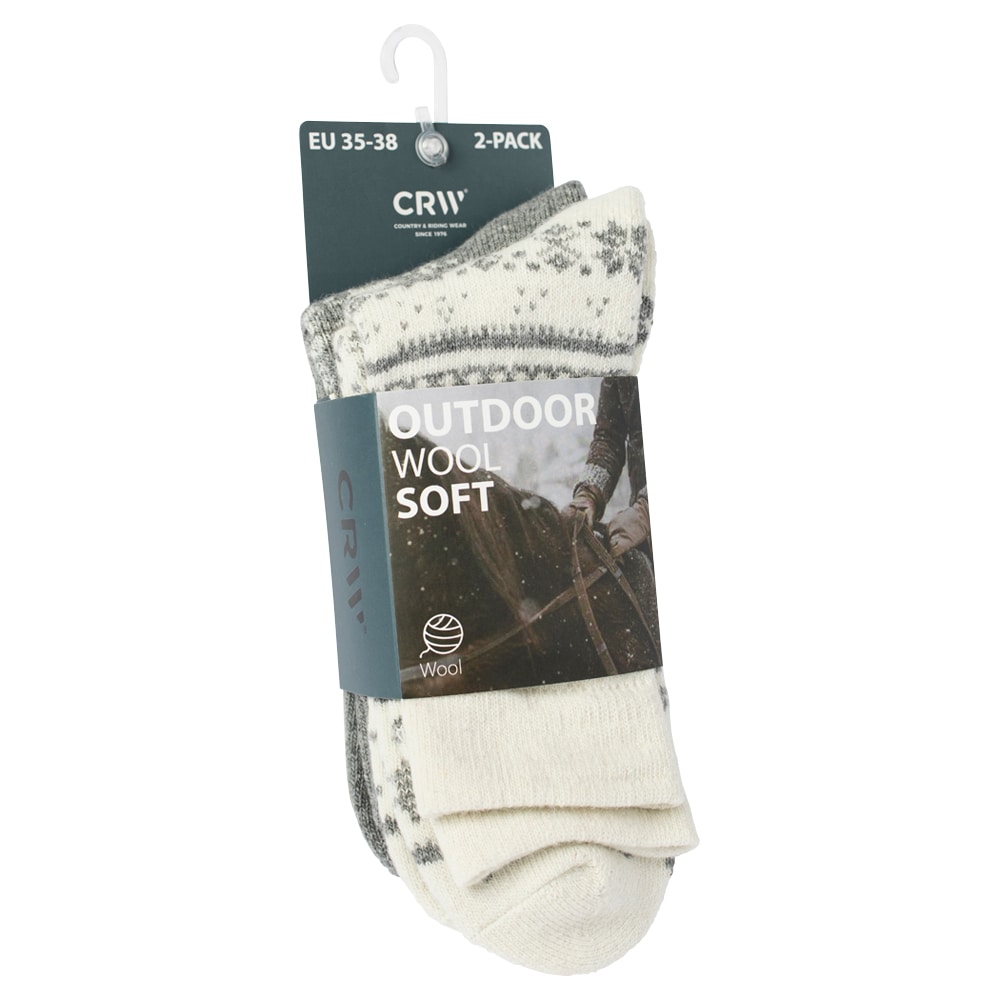 Uldstrømpe  Outdoor 2-pack CRW®