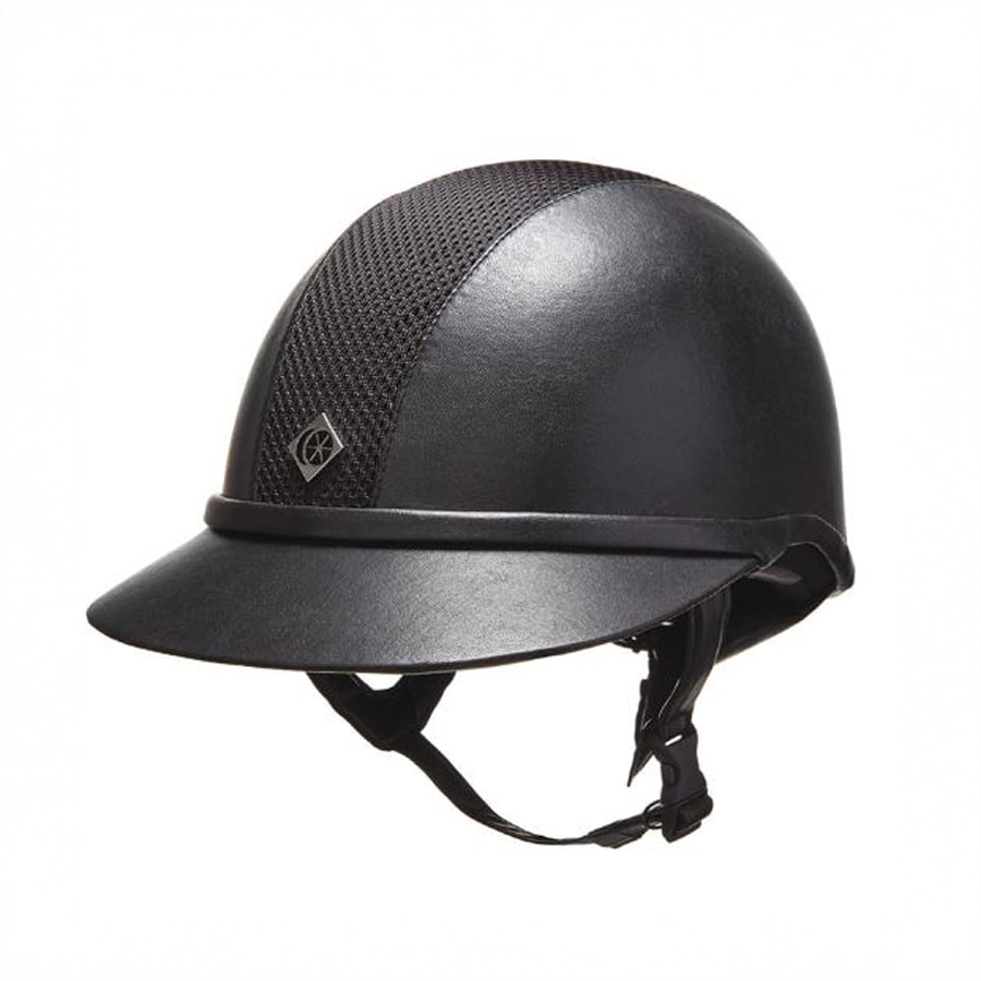 Ridehjelm VG1 SP8 Plus Leatherlook Charles Owen