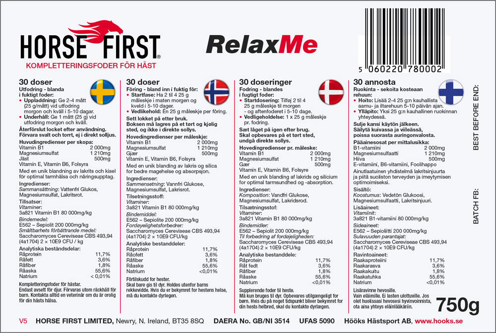   Relax Me 750 g HORSE FIRST®