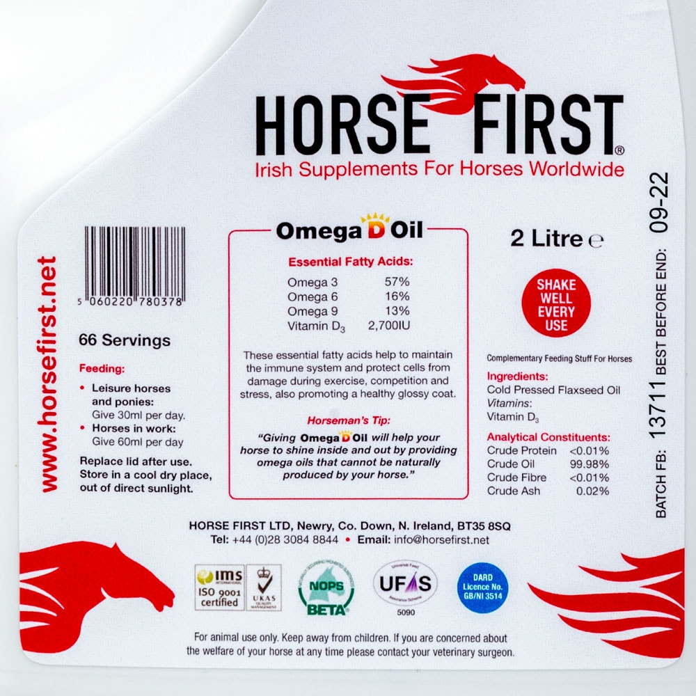   Omega D Oil HORSE FIRST®