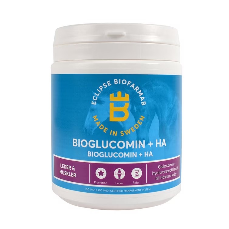 Tilskudsfoder  BioGlucomin + HA Eclipse Biofarmab