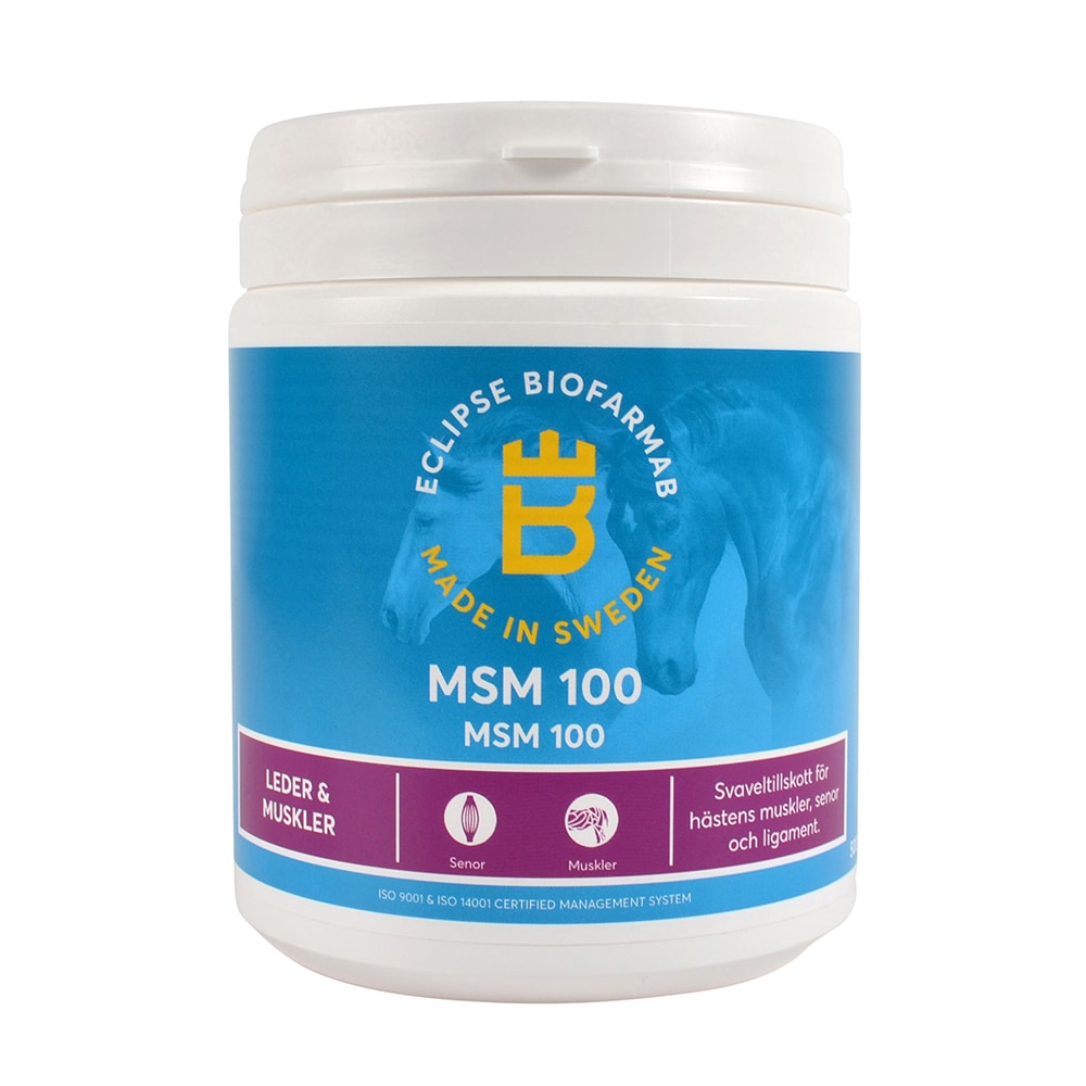 Tilskudsfoder  MSM 100 500 g Eclipse Biofarmab