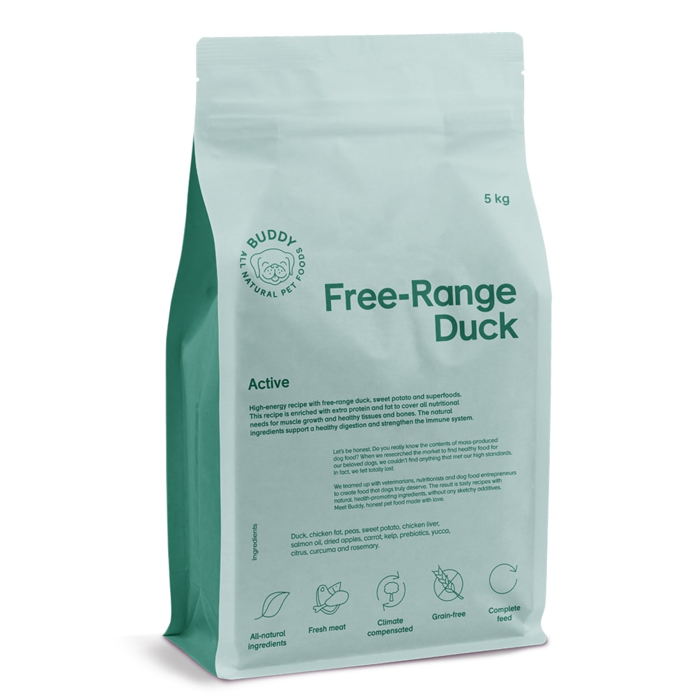 Hundefoder 5 kg Free-Range Duck BUDDY