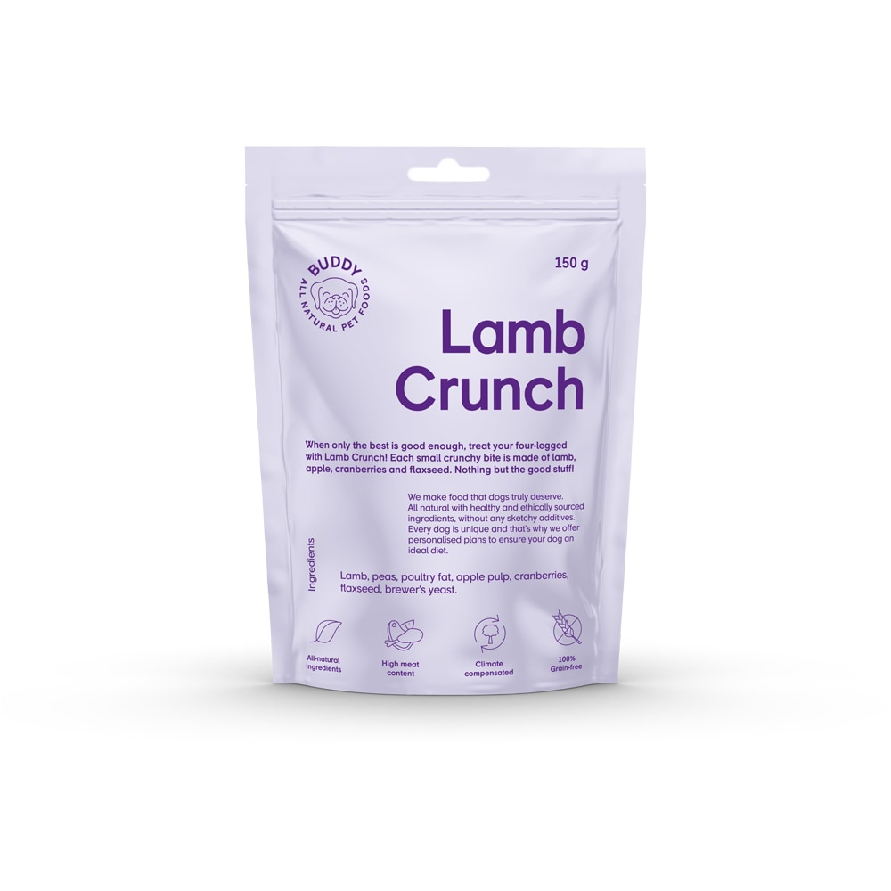Hundegodbidder 150 g Crunchy Snack Lamb BUDDY