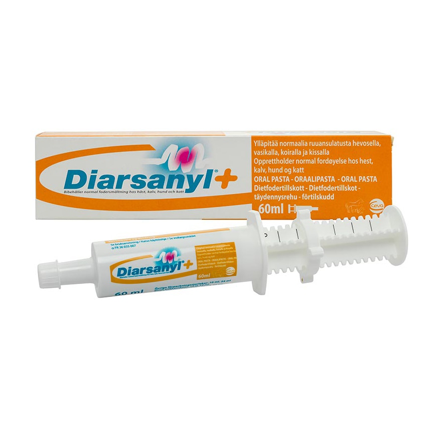 Tilskudsfoder - Mave- og tarm Diarsanyl 60ml Diarsanyl