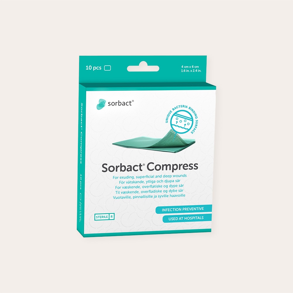  10 stk. Compress Sorbact
