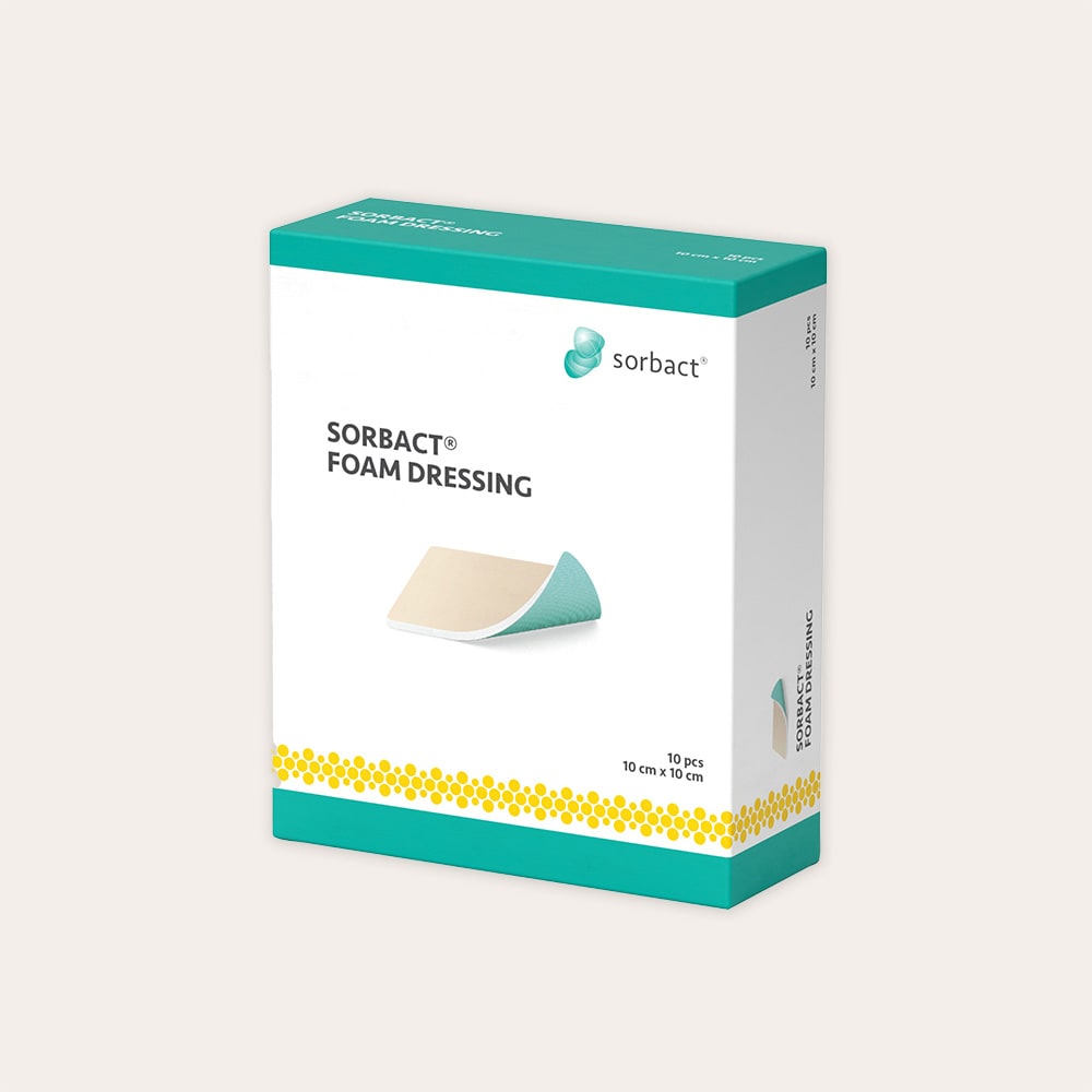  10 stk. Foam Dressing 10x10 cm Sorbact